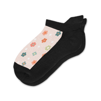 Viasox Daisy Dots Ankle Socks front view
