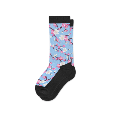 Viasox Cherry Blossoms EasyStretch™ Socks side view