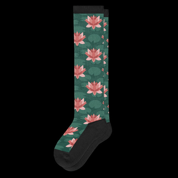 Pink Lotus EasyStretch™ Diabetic Socks