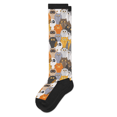 Viasox Cats EasyStretch™ Socks Flat View