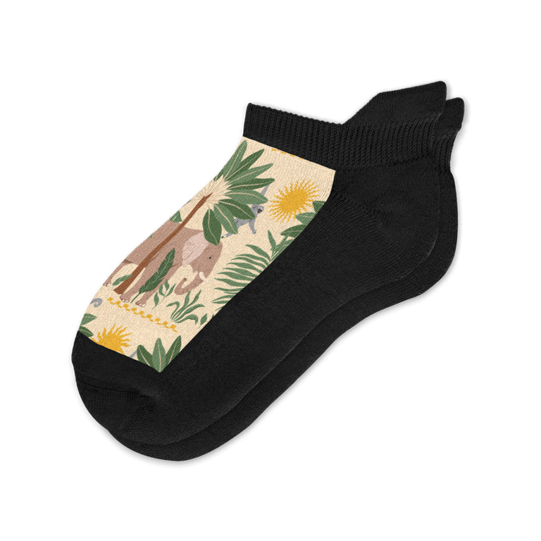 Elephant Safari Ankle Socks