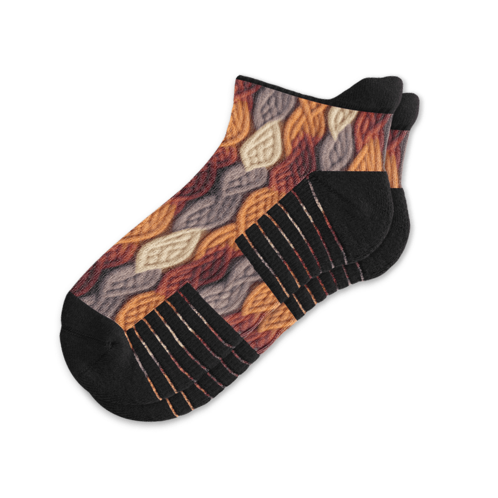 Fall Braids Ankle Compression Socks