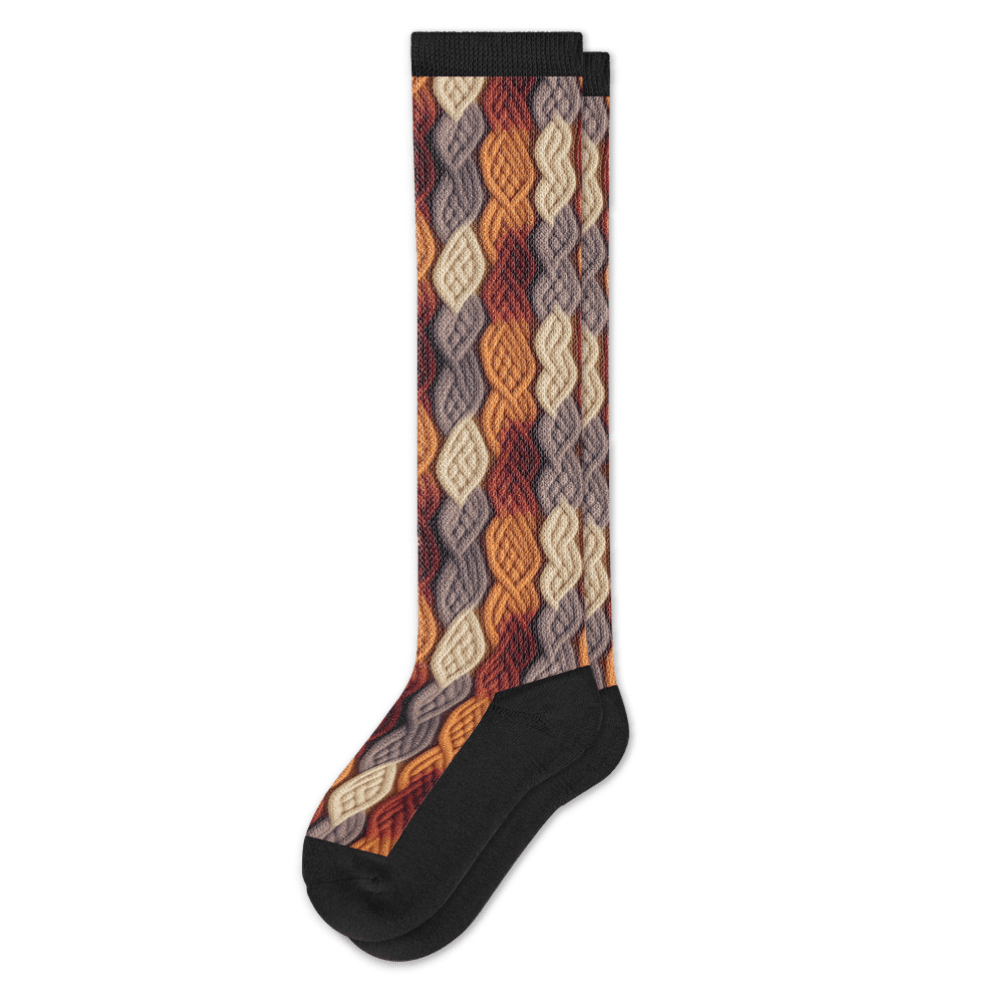 Fall Braids EasyStretch™ Socks