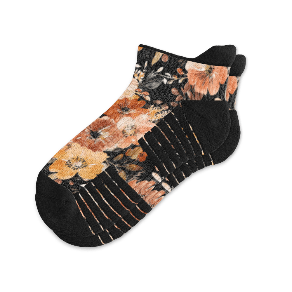 Fall Floral Ankle Socks