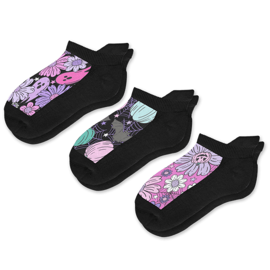 Spooky Pastels Ankle Socks 3-Pack Bundle