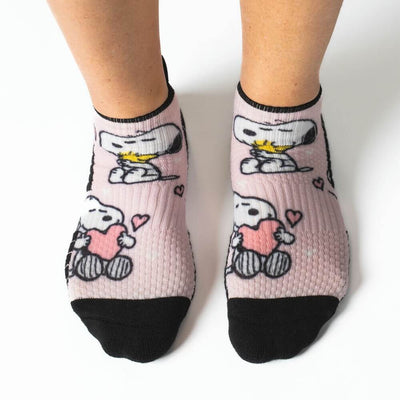Viasox Snoopy Love Ankle Compression Socks side view