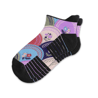 Viasox Flower Plates Ankle Compression Socks front view