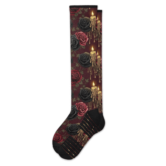 Gothic Rose Compression Socks