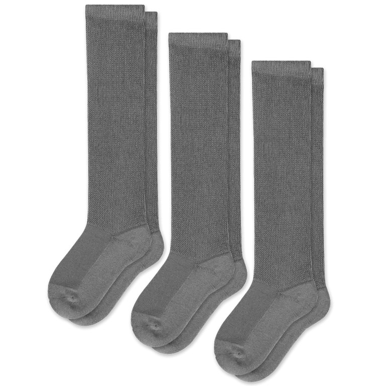 Gray EasyStretch™ Socks Bundle 3-Pack