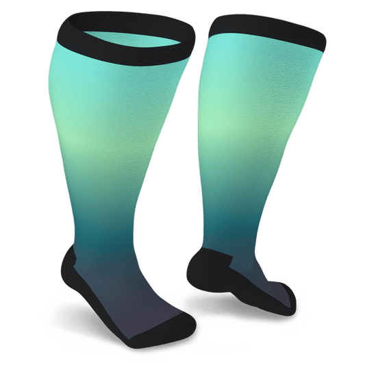 Green Glow Non-Binding Diabetic Socks