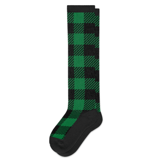 Green Plaid EasyStretch™ Socks