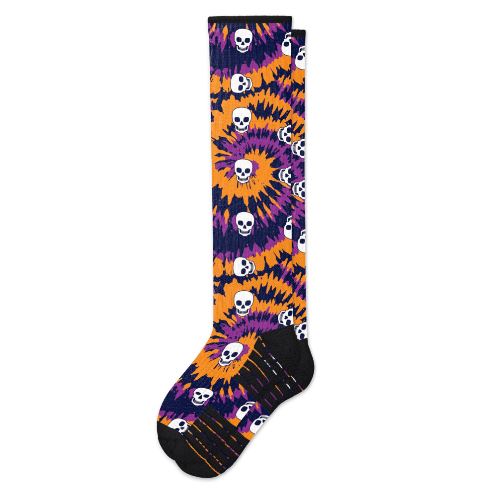 Halloween Tie Dye Compression Socks