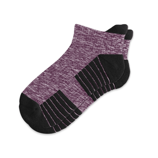 Heather Purple Ankle Compression Socks