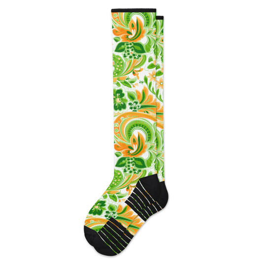 Irish Paisley Compression Socks