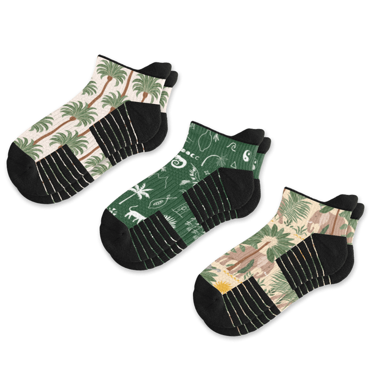 Jungle Ankle Compression Socks 3-Pack Bundle