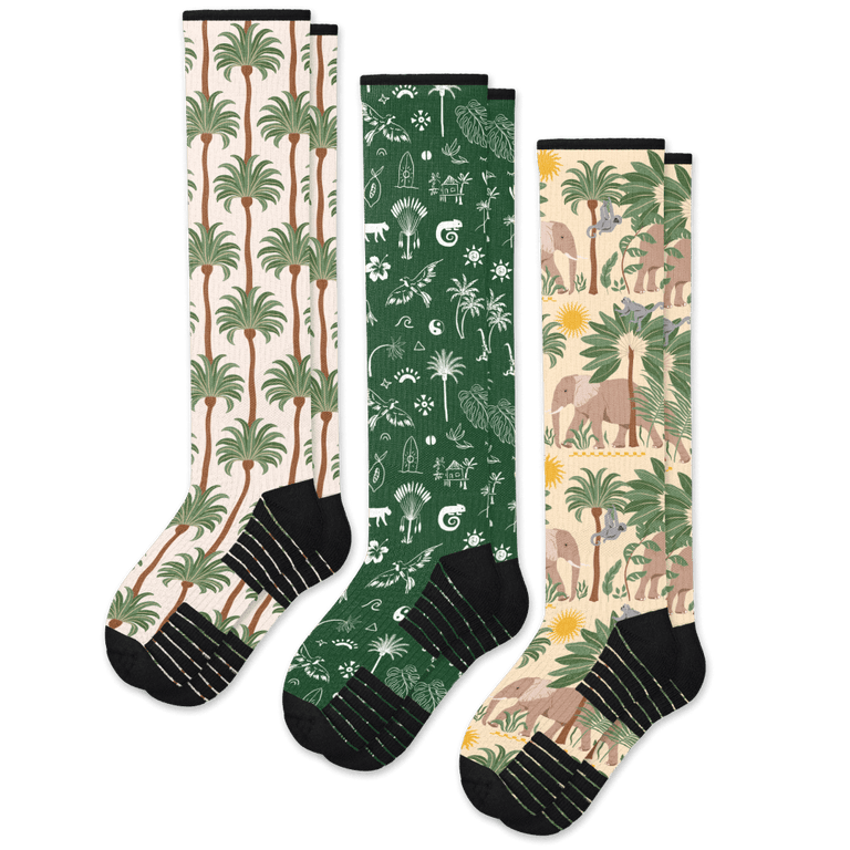 Jungle Compression Socks 3-Pack Bundle