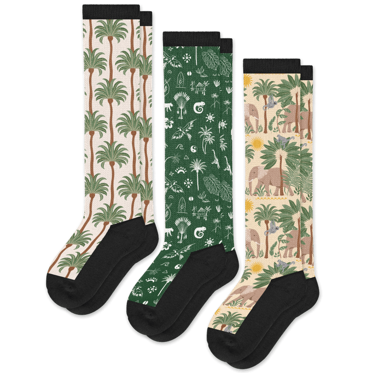 Jungle EasyStretch™ Socks 3-Pack Bundle