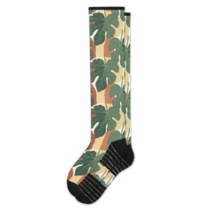 Jungle Leaves Compression Socks