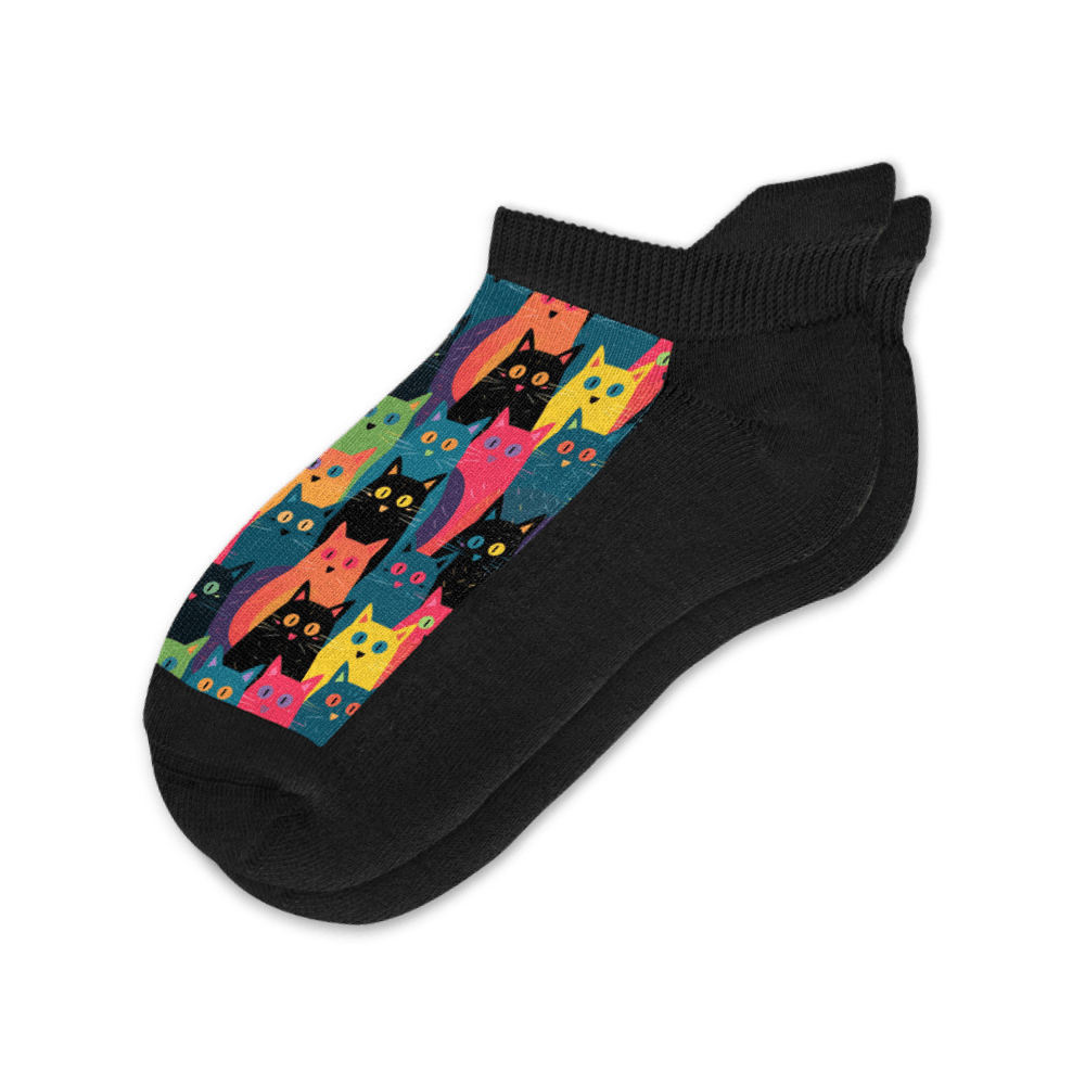 Viasox Kitty City Ankle Socks front view