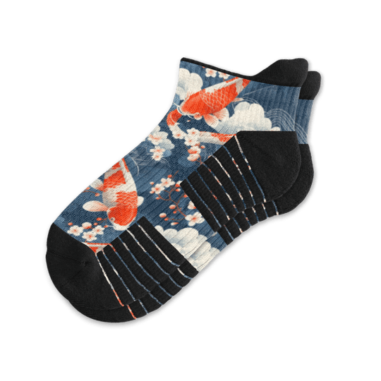 Koi Blossoms  Ankle Compression Socks