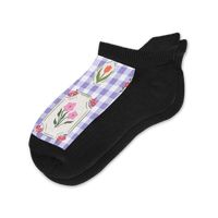 Viasox Lavender Picnic Ankle Socks front view