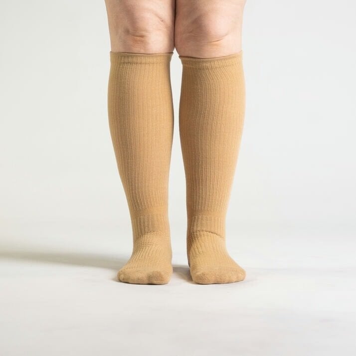 Tan Compression Socks Bundle 6-Pack