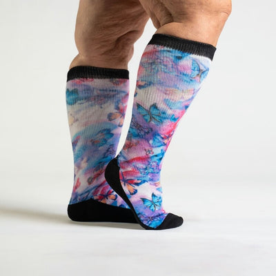 Viasox Butterfly EasyStretch™ Socks detail close-up