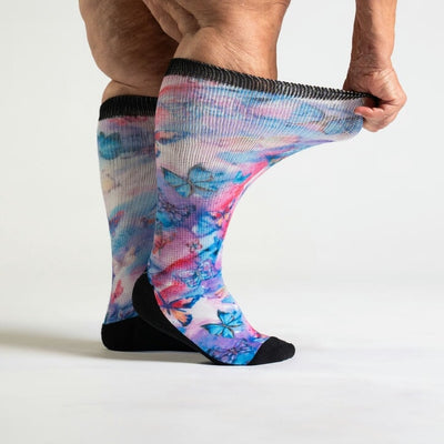 Viasox Butterfly EasyStretch™ Socks alternate view