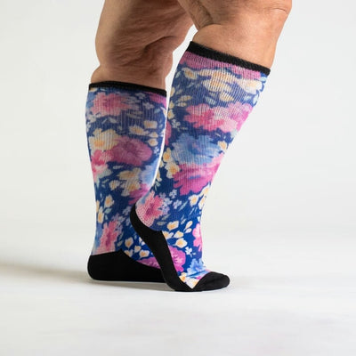 Viasox Floral EasyStretch™ Socks detail close-up