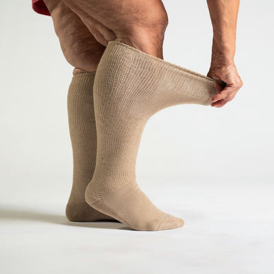 Viasox Tan EasyStretch™ Socks detail close-up