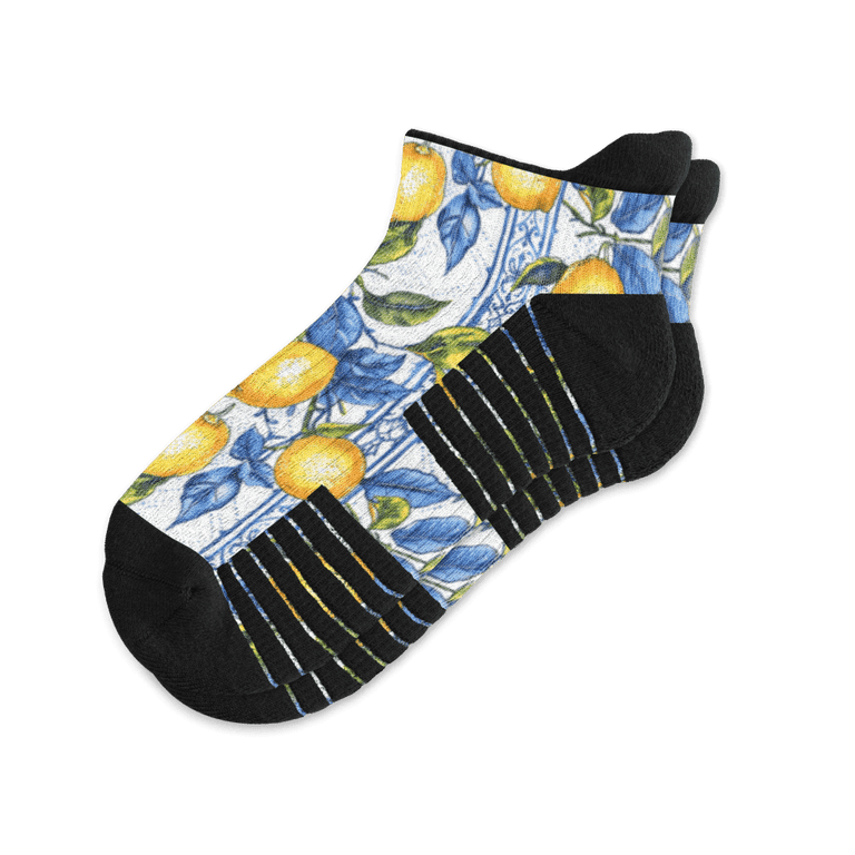 Lemon Zest Ankle Compression Socks