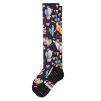 Viasox Llama Love Compression Socks front view