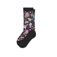 Viasox Llama Love EasyStretch Socks side view