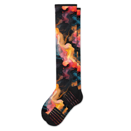 Viasox Midnight Lava Compression Socks front view