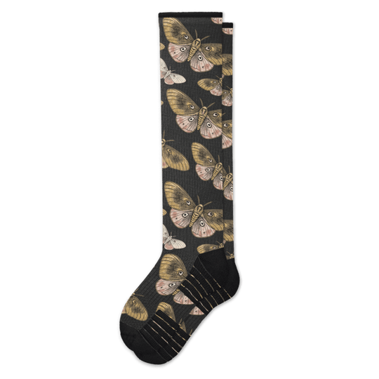 Midnight Moths Compression Socks