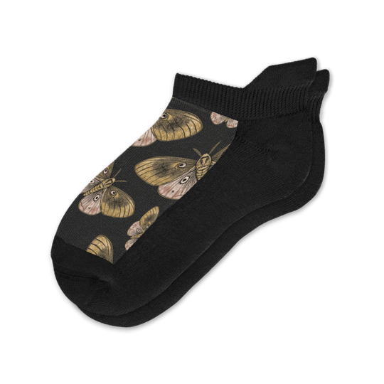 Midnight Moths Ankle Socks