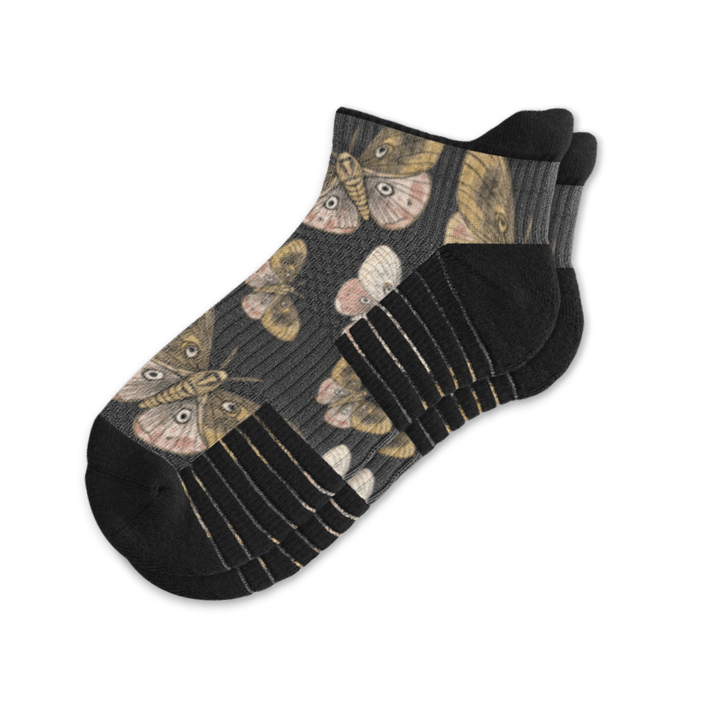 Midnight Moths Ankle Compression Socks