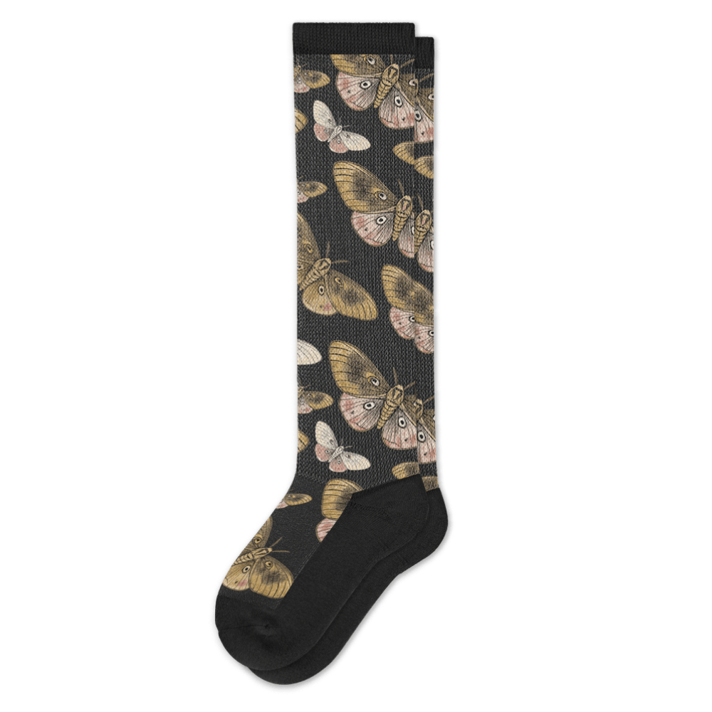 Midnight Moths EasyStretch™ Socks