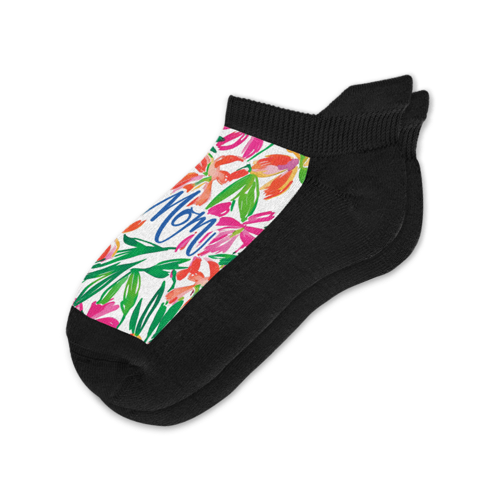 Viasox Mom's Bouquet Ankle Socks front view