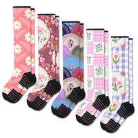 Viasox Petal Patch  Compression Socks 5-Pack Bundle front view
