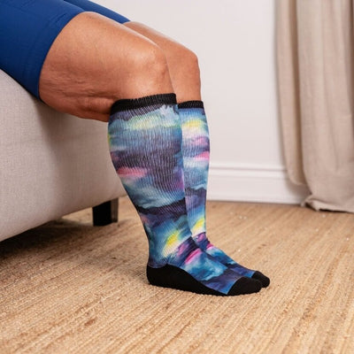 Viasox Northern Lights EasyStretch™ Socks stretched display