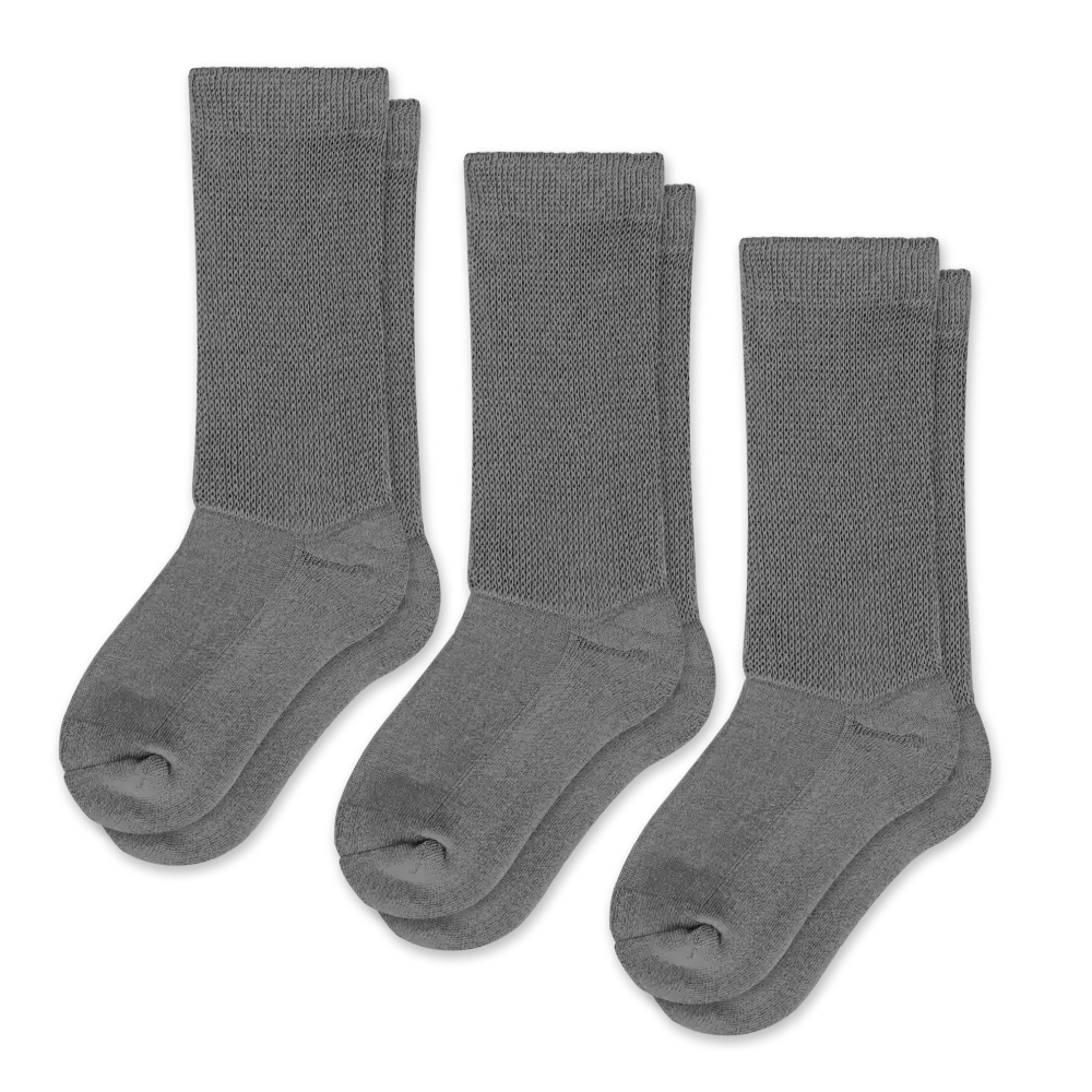 Gray Socks - Soft & Stretchy 3-Pack | Viasox