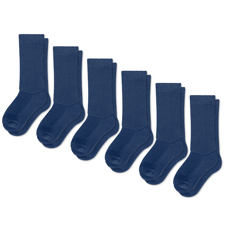 Navy Blue EasyStretch™ Socks Bundle 6-Pack