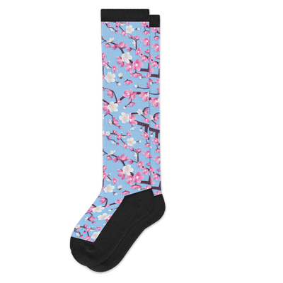 Viasox Cherry Blossoms EasyStretch™ Socks front view