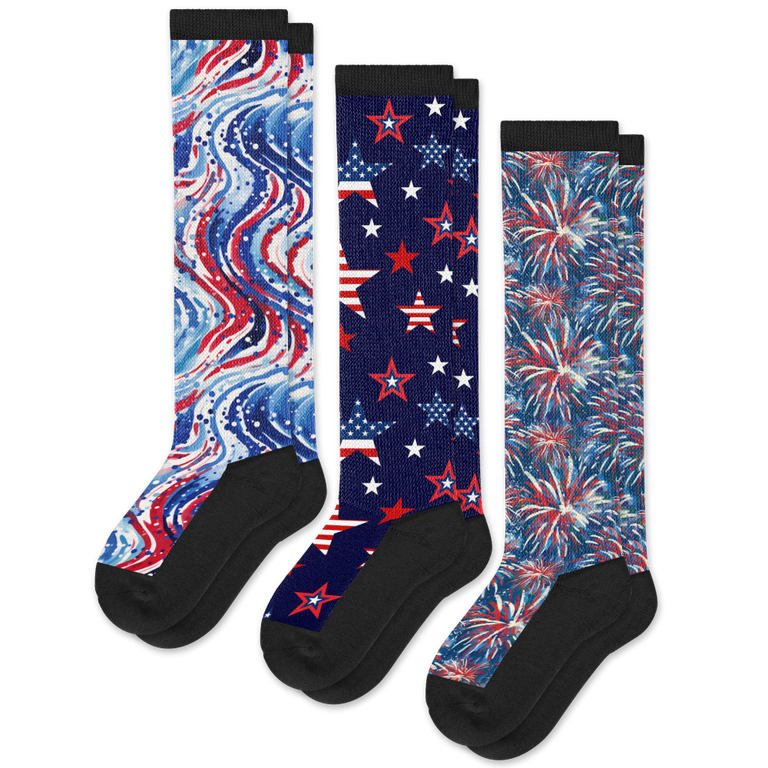 All American EasyStretch™ Socks 3-Pack Bundle