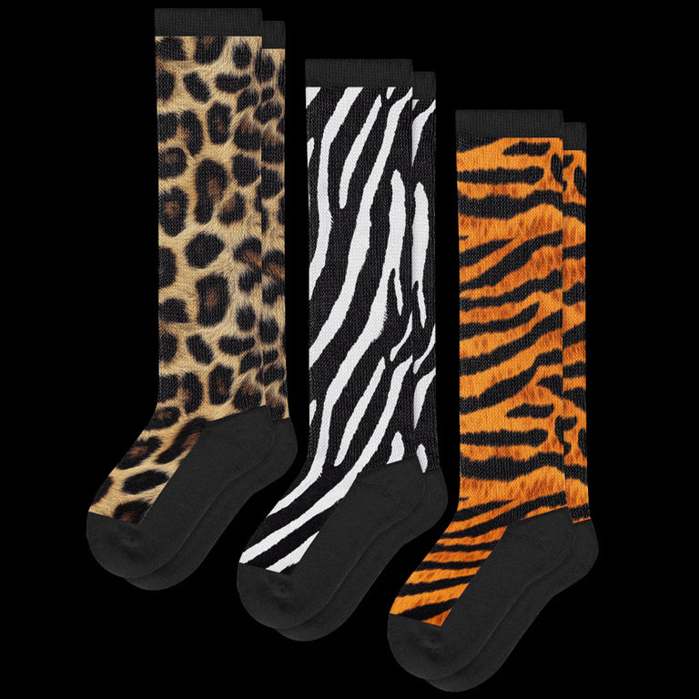 Animal Print EasyStretch™ Socks 3-Pack Bundle