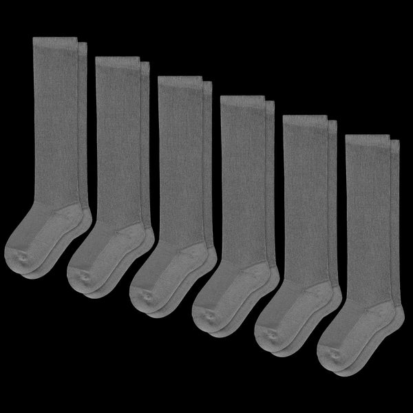 Gray EasyStretch™ Diabetic Socks Bundle 6-Pack