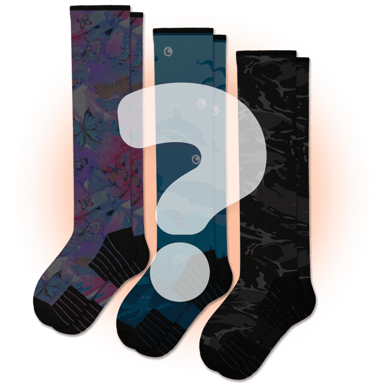 3 Pair Mystery Compression Socks