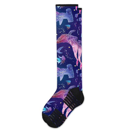 Ocean of Stars Compression Socks