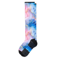 Viasox Pastel Marble Compression Socks front view